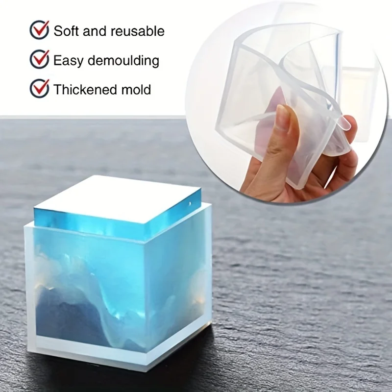 5 pcs Square Resin Mold Silico - Coaster Mold Square reseña y precio