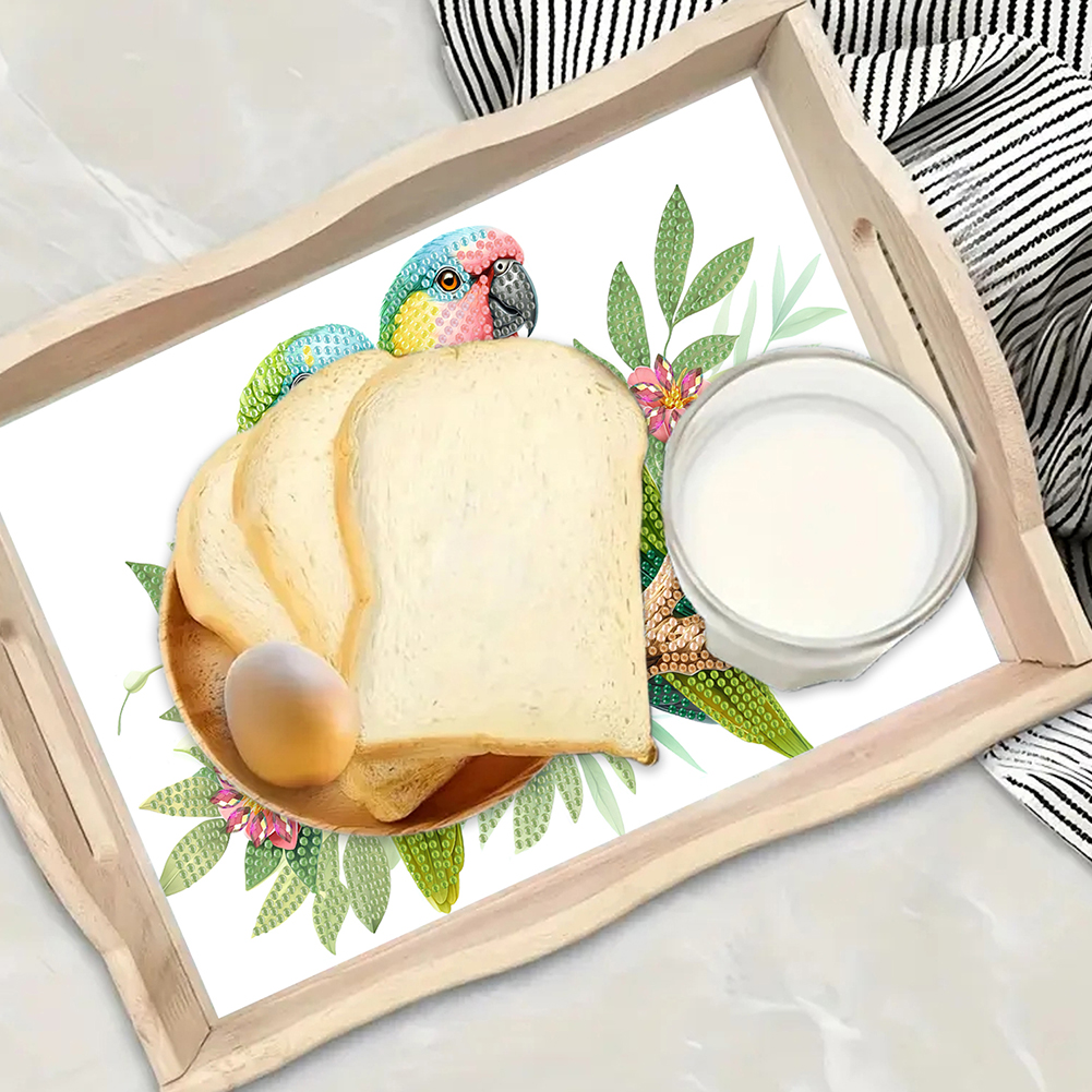 Diamond Painting Wooden Tray w - Resin Art Wooden Tray reseña y precio