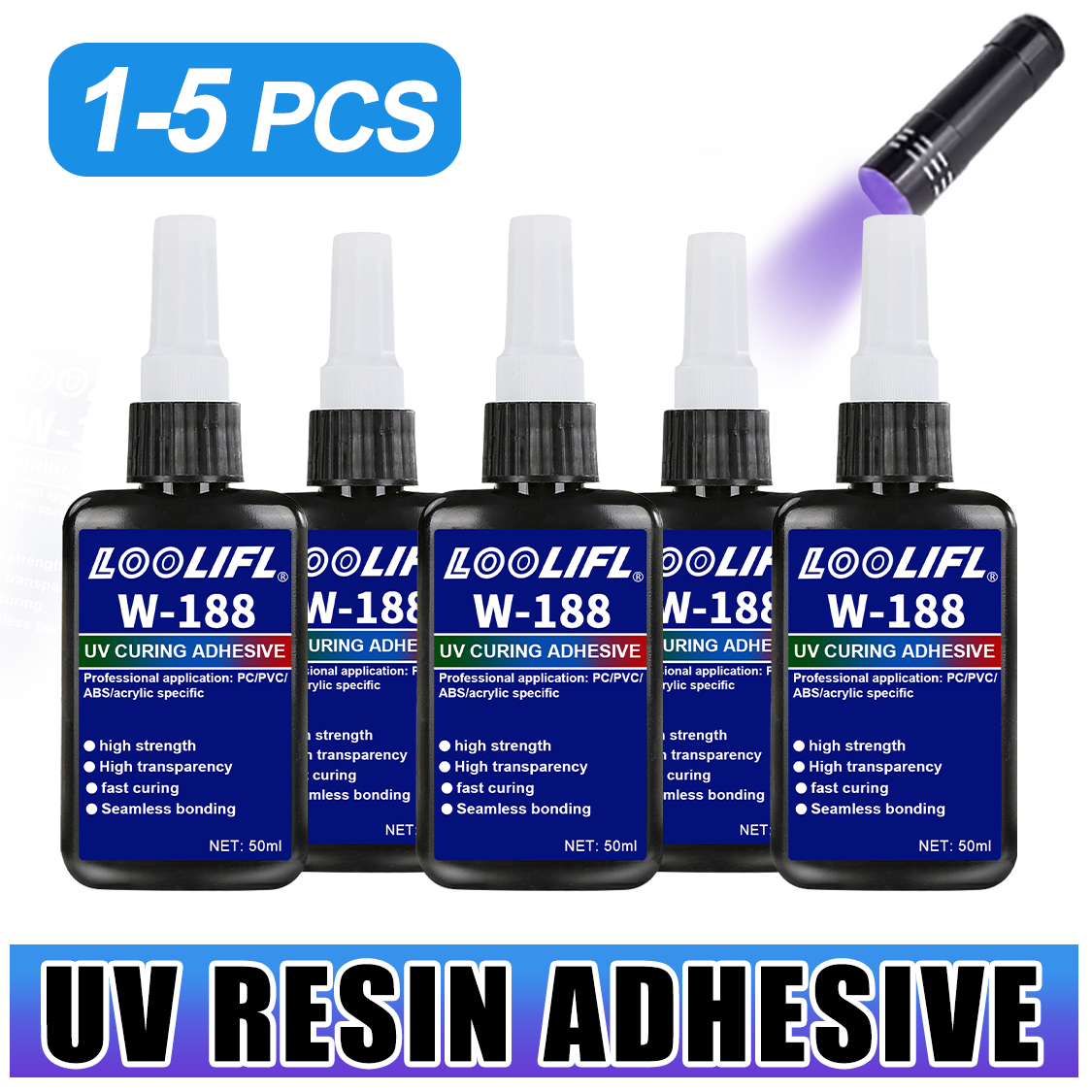 LOOLIFL 188 Strong 50ml UV res - Resin Art Uv Light reseña y precio