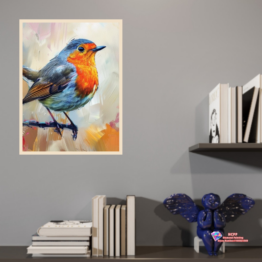 unframe Robin Bird Cute Robin  - Resin Art Canvas reseña y precio