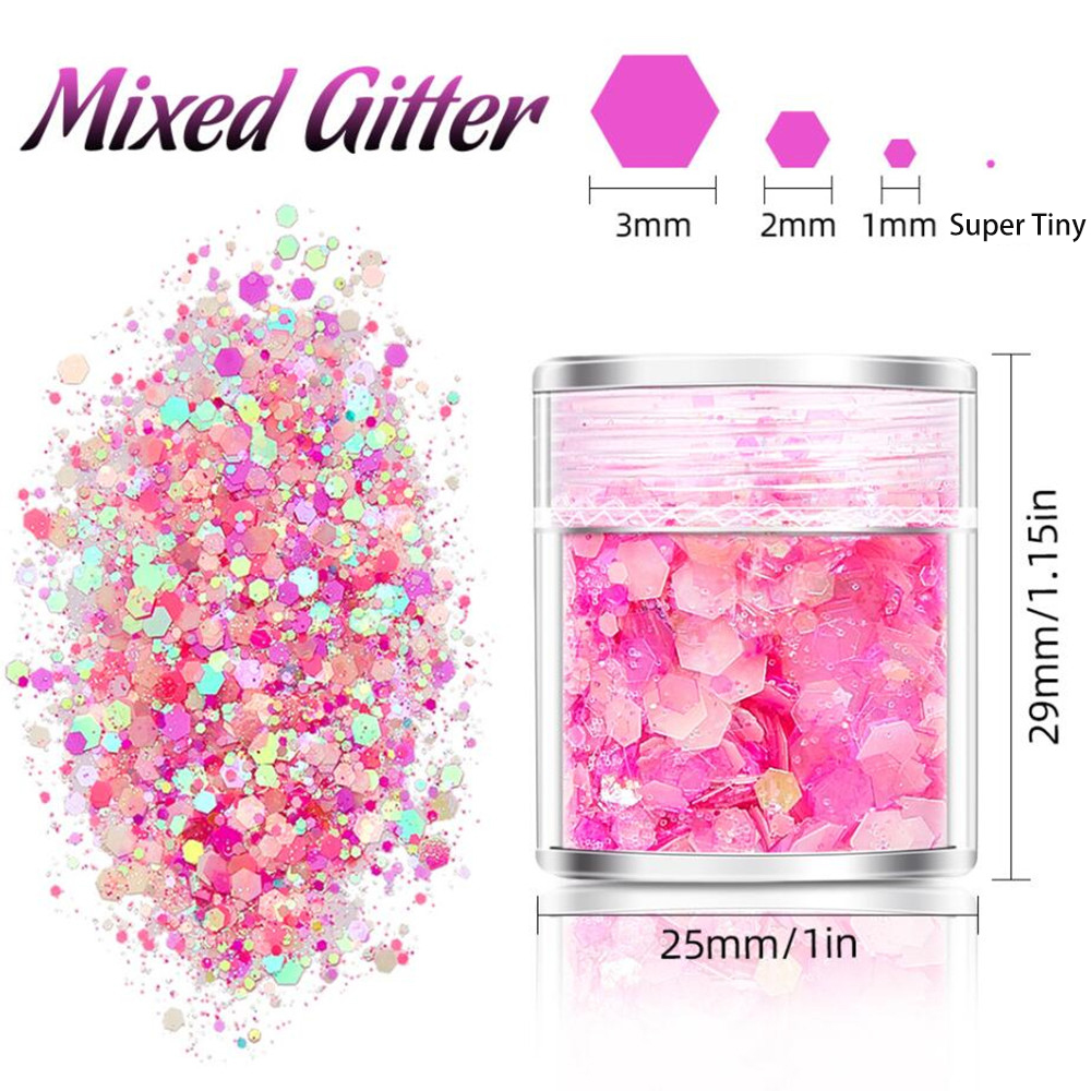 24 Colors Luminous Sequins Glo - Resin Art Uv Light reseña y precio