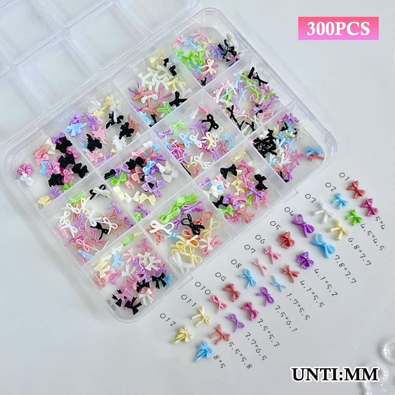 12 Grids Colorful Bowknot Set  - Resin Art And Decor reseña y precio
