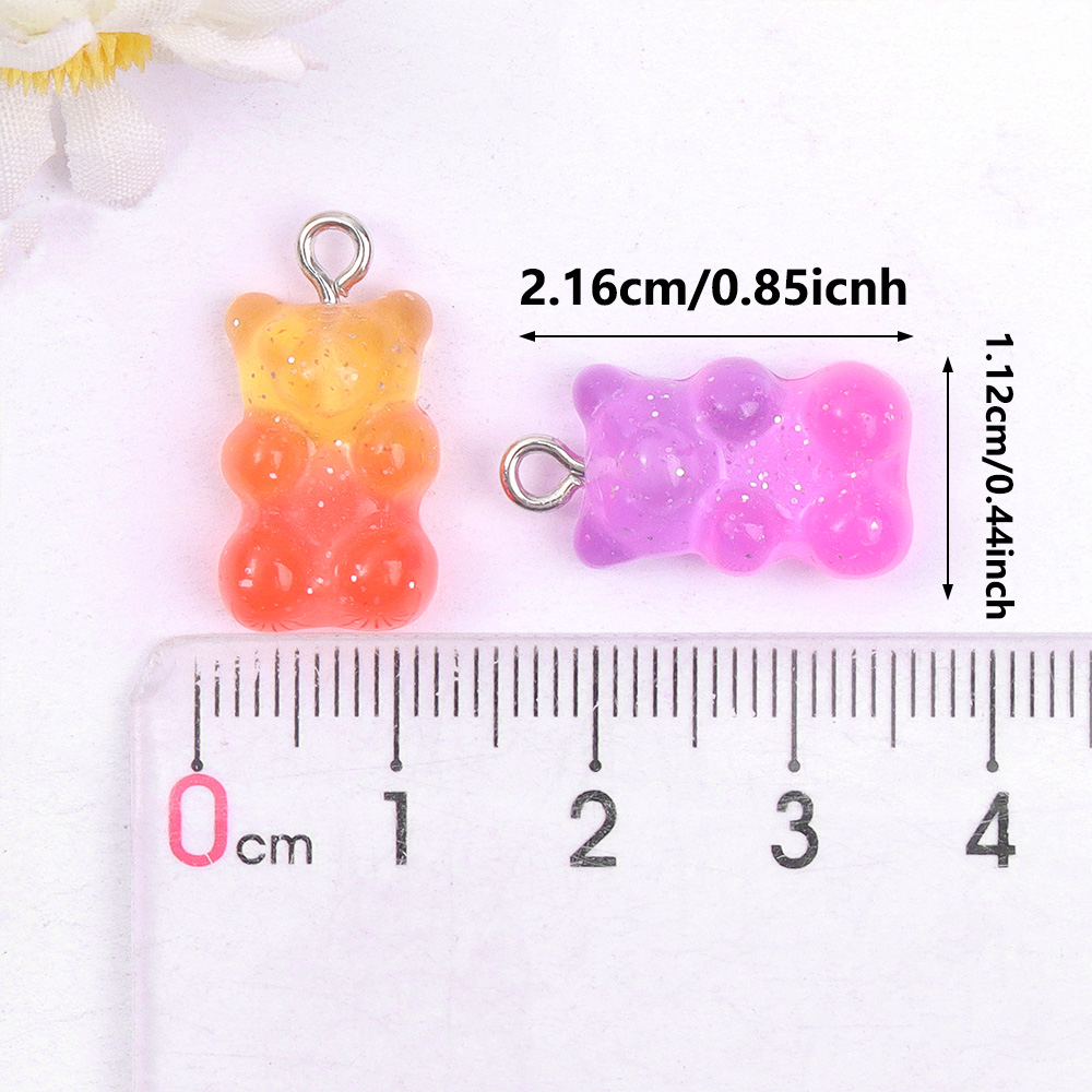 60pcs Dual Color Resin Bear Sh - Resin Art Accessories reseña y precio