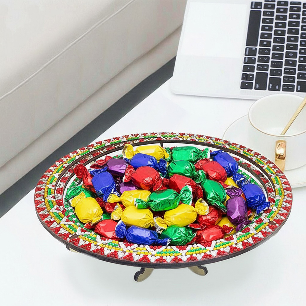 DIY Diamond Painted Wooden Din - Resin Art Wooden Tray reseña y precio