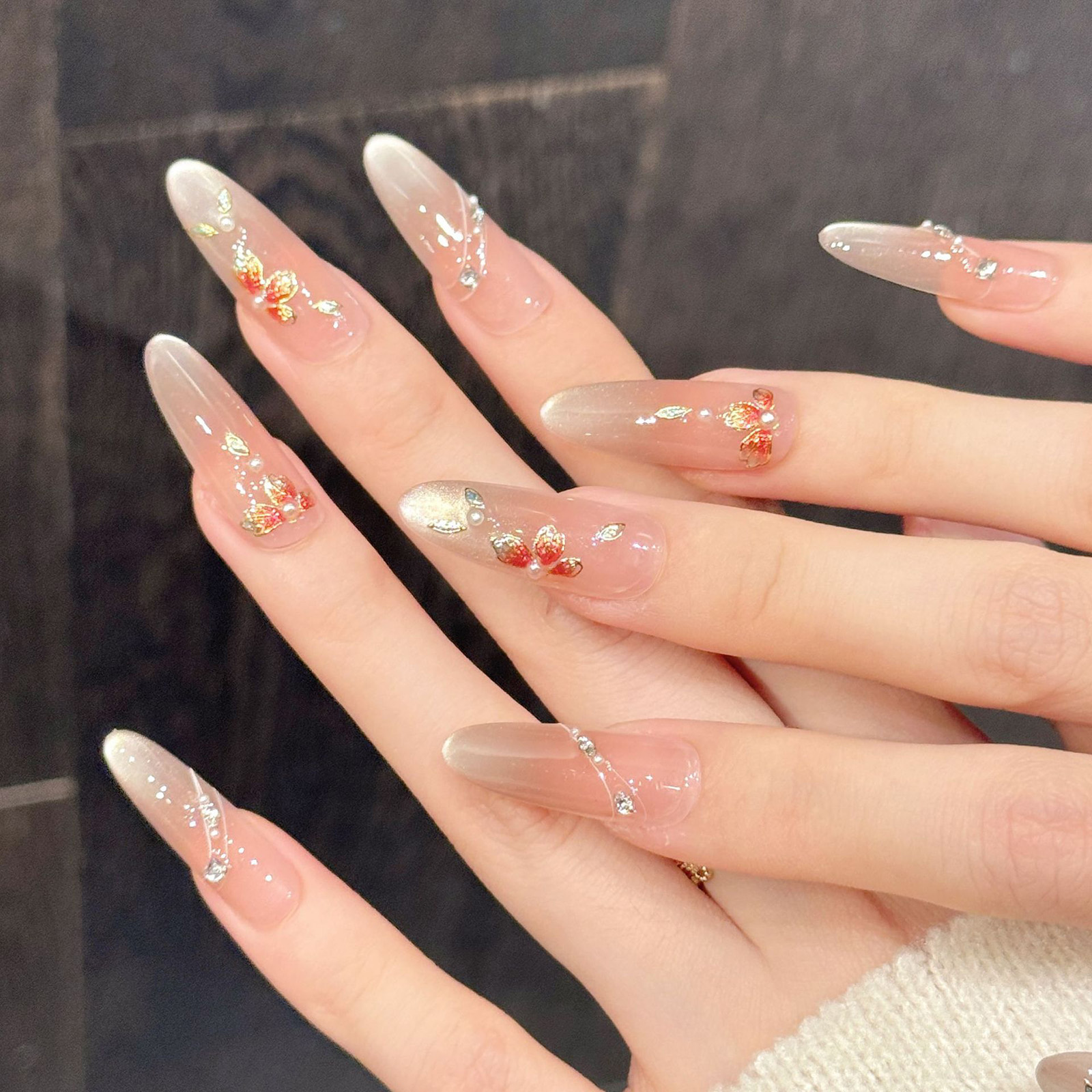 10pcs Handmade Fake Nails Pres - Resin Art Flowers reseña y precio