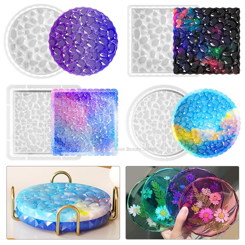 Multi Shaped Tray Silicone Mol - Coaster Mold Square reseña y precio