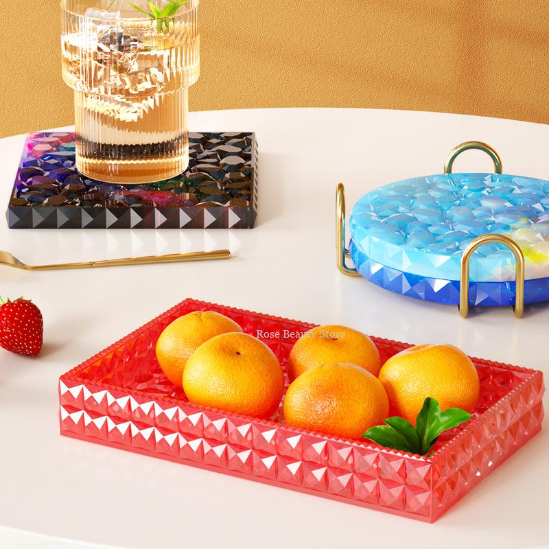Multi Shaped Tray Silicone Mol - Coaster Mold Square reseña y precio